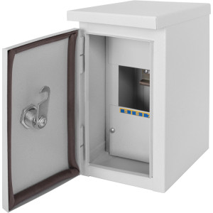 Корпус e.mbox.stand.n.04.z металевий, під 4мод., герметичний IP54, навісний, з замком