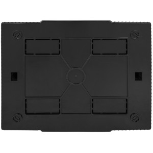 Корпус пластиковий на  8 модулів e.plbox.pro.n.08b.black навісний, чорний з непрозорими дверцятами IP40