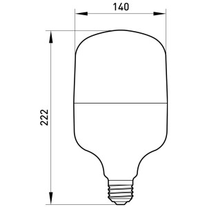 Лампа світлодіодна e.LED.lamp.HP.E27.50.6500, 50Вт, 6500К