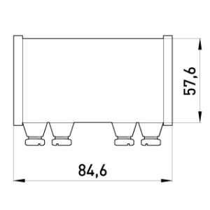 З'єднувач металевий e.industrial.pipe.connect.screw.2", на гвинтах