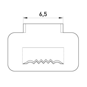 Сталева скріпа e.steel.fastener.pro.6,5