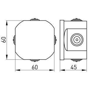 Розподільча коробка e.db.pro.d50.50u