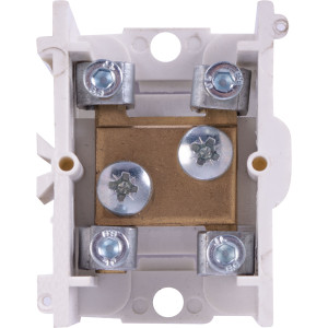 Клемна колодка прохідна e.tc.main.brass.35, 1х35 мм.кв./4х6 мм.кв., латунний контакт