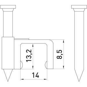 Скоба плоска e.fcc.stand.14 (100шт)