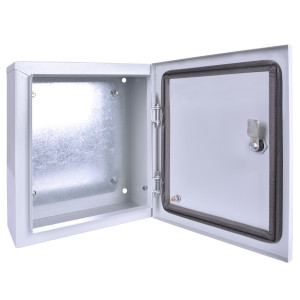 Корпус металевий e.mbox.stand.p.40.30.20 IP54 з монтажною панеллю (400x300x200)