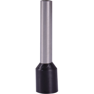 Ізольований наконечник втулковий e.terminal.stand.e4018.black 4,0 кв.мм, чорний, 100шт