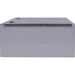 Корпус удароміцний з АБС-пластика e.plbox.400.500.175.3f.6m.tr, 400х500х185мм, IP65 з прозорими дверцятами, панеллю під 3 - фазний лічильник та 6 модулів