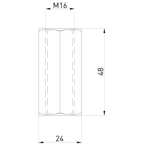 Муфта з'єднувальна 16 мм