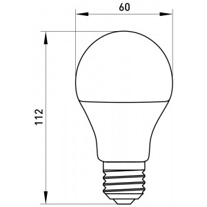 Лампа світлодіодна e.LED.lamp.A60.E27.10.4000, 10Вт, 4000К