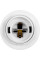 Патрон пластиковий e.lamp socket with nut.E27.pl.white, Е27 з гайкою, білий