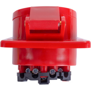 Силова розетка, що вбудовується e.socket.pro.4.32.wall, 4п., 380В, 32А (424)