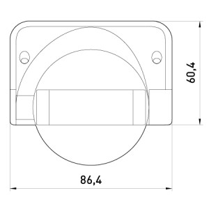Датчик руху інфрачервоний e.sensor.pir.09.white(білий), 180°, IP44