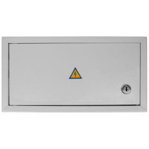 Корпус e.mbox.stand.n.15.z металевий, під 15 мод., навісний, з замком