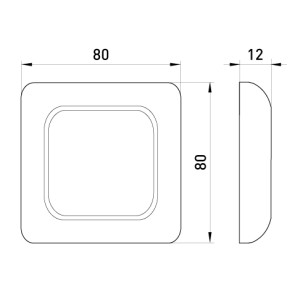 Розетка з з/к з кришкою, 220В S, 16A 2P+Z