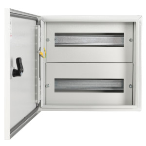 Корпус металевий e.mbox.industrial.n.24z IP41, навісний, на 24 модулі
