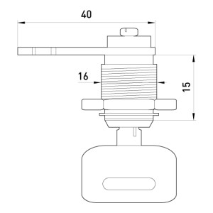 Замок e.lock.stand для шаф металевих