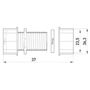З'єднувач металевий e.industrial.pipe.connect.collet.3/4", цанговий