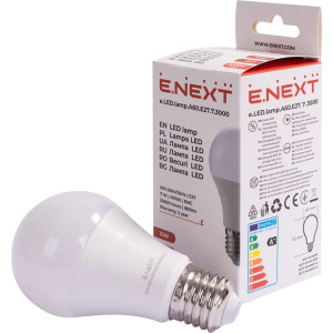 Лампа світлодіодна e.LED.lamp.A60.E27.7.3000, 7Вт, 3000К