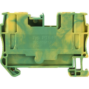 Набірна клемна колодка заземлення на DIN-рейку e.tc.z.din.spring.6