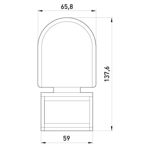 Датчик руху інфрачервоний e.sensor.pir.10F.black(чорний), 180°, IP44