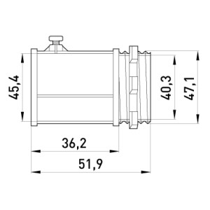 Ввід металевий e.industrial.pipe.dir.screw.1-1/2", гвинтовий