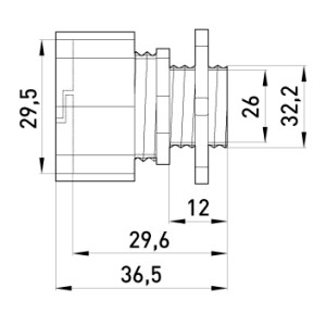 Ввід металевий e.industrial.pipe.dir.collet.1", цанговий