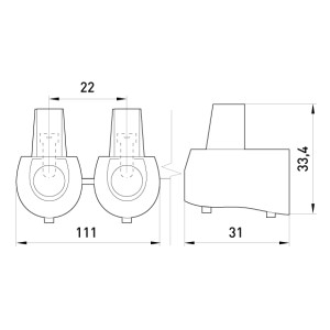 Кінцевий клемник e.tc.end.stand.5.16, 5шт, 16 кв.мм