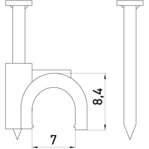 Скоба кругла e.ccc.stand.7 (100шт)