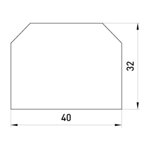 Роздільник для набірних клемних колодок e.tc.sep.pro.2.5
