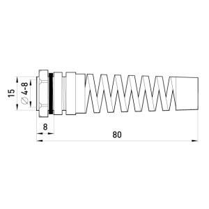 Кабельний ввід e.pg.protect.stand.9 з опліткою