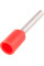 Ізольований наконечник втулковий e.terminal.stand.e0306.red 0.25 кв.мм, червоний, 100шт