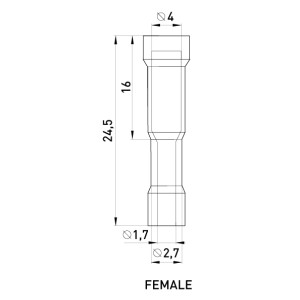 Ізольований наконечник e.terminal.stand.frd1.25.156.red (blt.f.0,5.1,5), 100шт