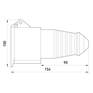 Силова розетка переносна e.socket.pro.5.32, 5п., 380В, 32А (225)