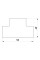 Т-з'єднувач e.trunking.t.channel.stand.40.16 для короба 40х16мм