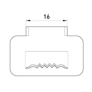 Сталева скріпа e.steel.fastener.pro.16