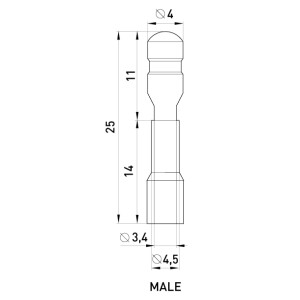 Ізольований наконечник e.terminal.stand.mpd5.5.195.yellow (blt.m.4.6), 100шт