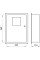 Корпус e.mbox.stand.w.f1.12.z.e металевий, під 1-ф. електронний лічильник, 12 мод., що вбудовується, з замком