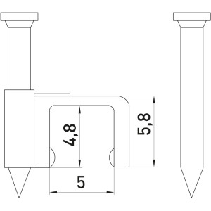 Скоба плоска e.fcc.stand.5 (100шт)