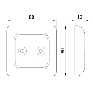 Розетка RTV кінцева