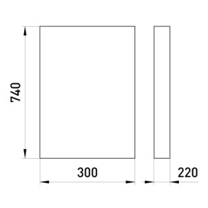 Ящик ЯПРП-400А, рубильник перекидний BP32-37B71250 IP31