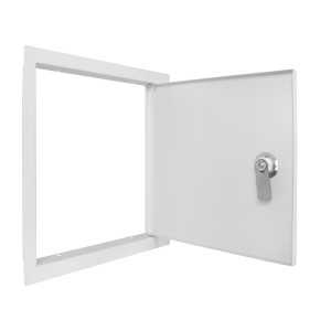 Дверцята металеві ревізійні  e.mdoor.stand.250.250z 250х250м з замком