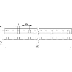 Шина з'єднувальна е.bc.stand.3.12.63, 3п., 63 А, 12 модулів