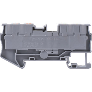 Клемна колодка набірна на DIN-рейку e.tc.din.spring.2,5.2-2, 4контакти