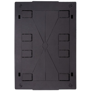 Корпус пластиковий на 24 модулів e.plbox.pro.n.24b.black навісний, чорний з непрозорими дверцятами IP40