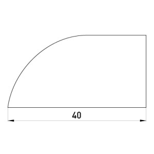 Заглушка e.trunking.terminal.stand.40.25 для короба 40х25мм
