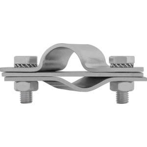 Затискач шпильки заземлення D20 з полосою