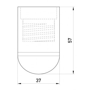 Патрон пластиковий Е27, чорний
