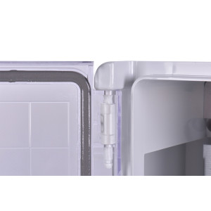 Корпус удароміцний з АБС-пластика e.plbox.210.280.130.tr, 210х280х130мм, IP65 з прозорими дверцятами