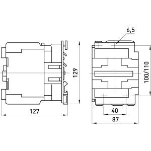 Контактор e.pro.ukc.4.95.24.1NO+1NC 95А, 24В, 1NO+1NC