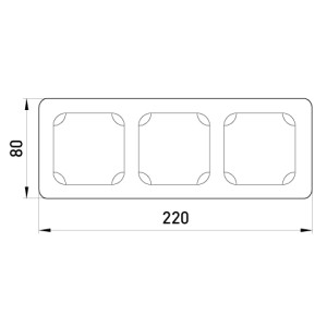 Рамка потрійна